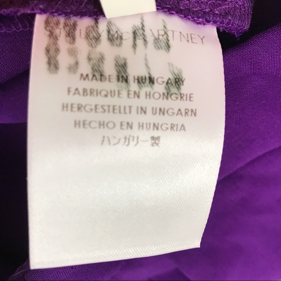 Stella McCartney Size 38 US 0 Slim Cropped Trousers Bright Purple Cuffed Bottom - Picture 12 of 13